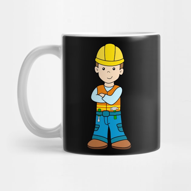 Construction Worker Boy by samshirts